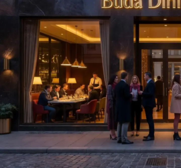 Buda Dining Hub elegáns éttermi és pókerlounge enteriőr Budán