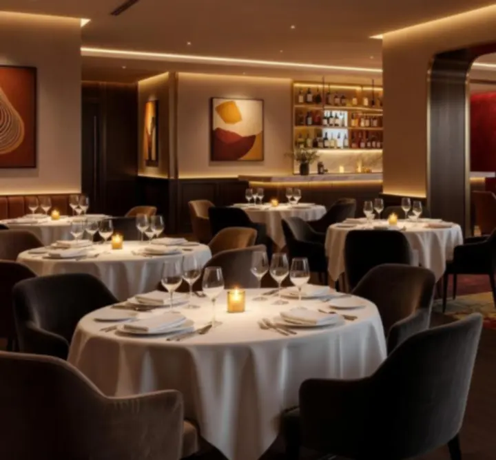 Elegáns éttermi asztalok és poker asztalok a Buda Dining Hubban
